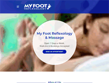 Tablet Screenshot of myfootcanada.com
